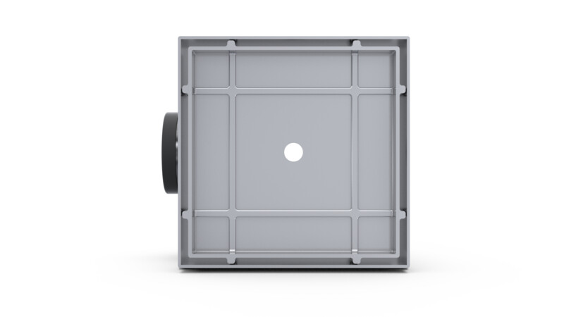 Afvoerput voor inleg | 20 x 20 cm | Ø75/110 mm