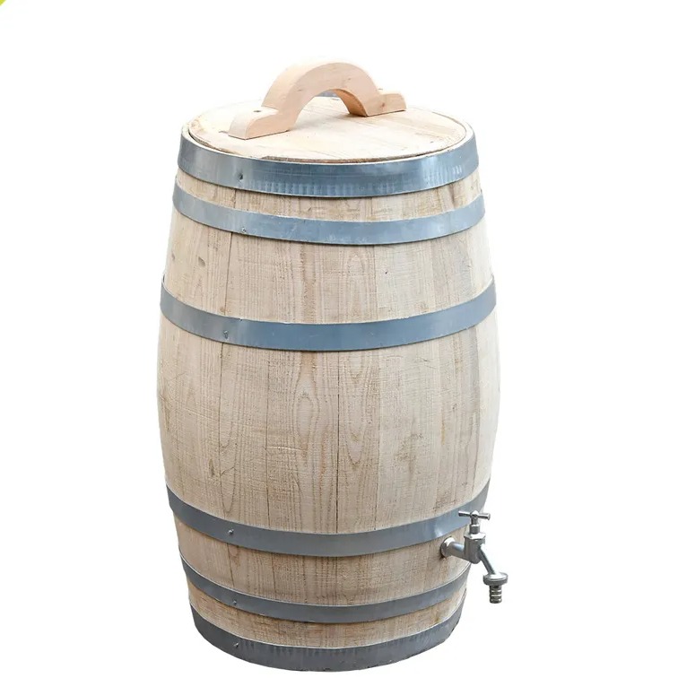 Houten regenton - Kastanje