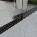 Budget glazen schuifwand | 3 paneel | breedte 285 x hoog 224-227cm