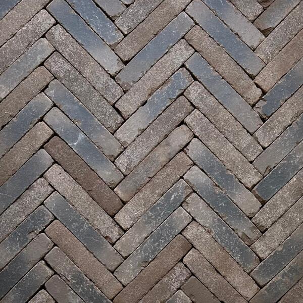 Vechtformaat straatbaksteen | onbezand en getrommeld