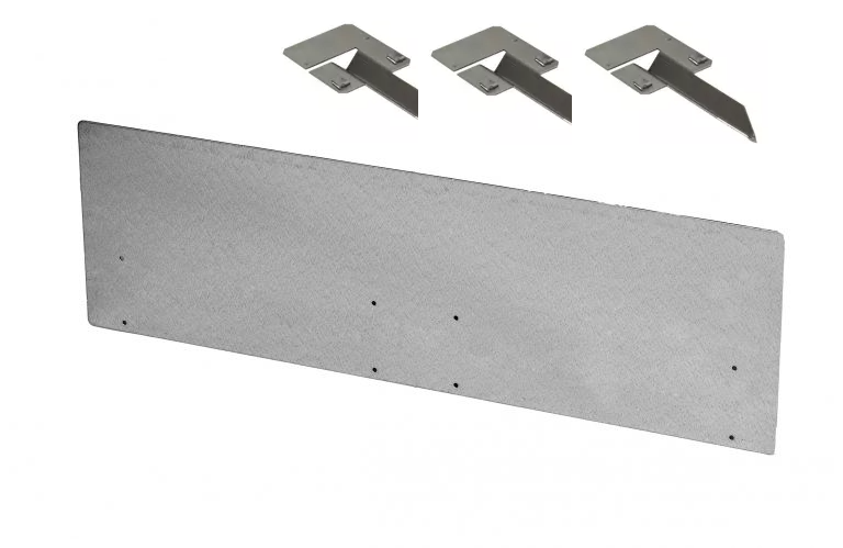 Kantopsluiting voor keramische bestrating | 300 x 10cm incl. 3 montage spieën