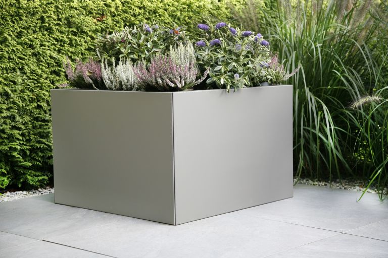 Plantbak Connect Taupe | 3 hoogtes, vierkant en rechthoek in diverse afmetingen