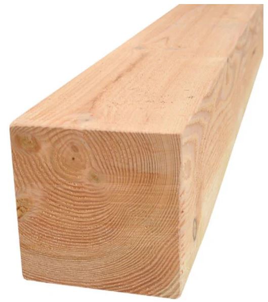 Douglas Palen 7.5x7.5x300 cm (75x75x3000 mm) Fijnbezaagd