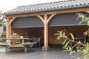 Electrisch SOLAR screen met ZIP | 200 tot 400cm breed