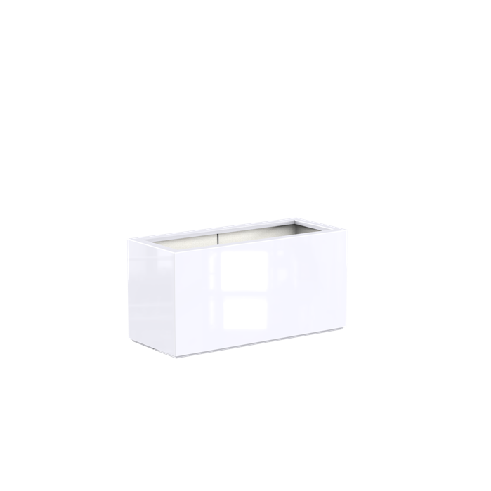 Polyester Hoogglans bloembak rechthoek