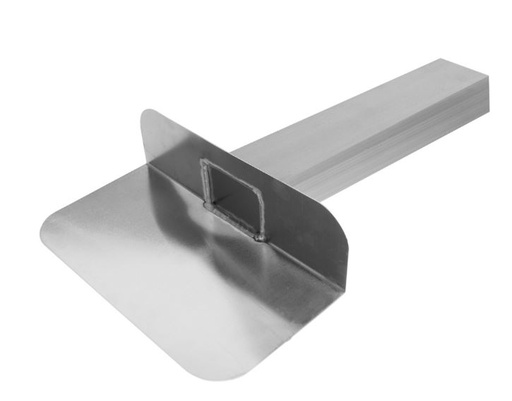 [ZU.ALHOG6833] Kiezelbak | stadsuitloop aluminium 90gr 60x80mm