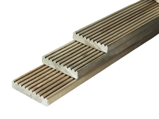 Vlonderplank naaldhout celfix | 2.8x14.5cm | geïmpregneerd gedroogd en geschaafd