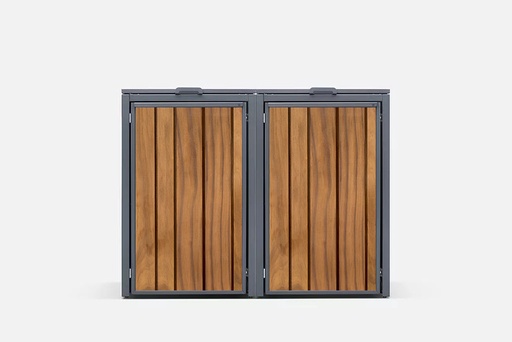 Kliko-ombouw met deksel | houten inleg in deuren