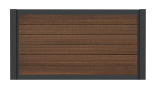 aluWoods DeLuxe | composiet scherm | 5 kleuren composiet 180x100cm