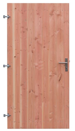 Douglas gesloten poortdeur op staalframe | 4 breedte maten