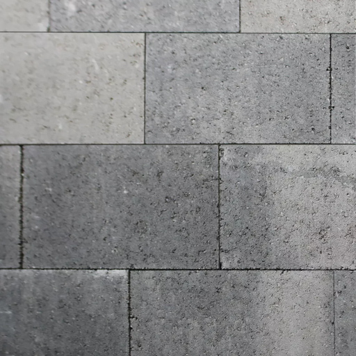 MB Vlakstone 20x30x6 grijs/zwart | restant 8m²