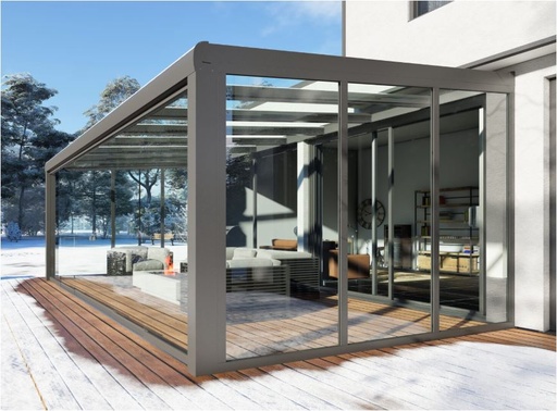 Zijwand voor aluminium veranda | 5 uitvoeringen &amp; 6 kleuren