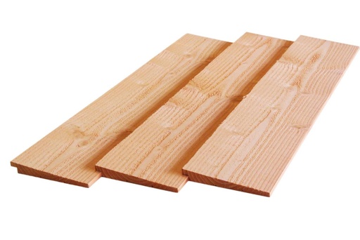 Potdekselplank Douglas | extra dik | 1.2-2.5x19.5cm | vers en fijnbezaagd