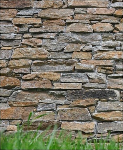 [RESTANT_Grenadierweg_uit_VO46603] Steenpaneel Brons-Rustiek Puzzle |  +/- 8m²
